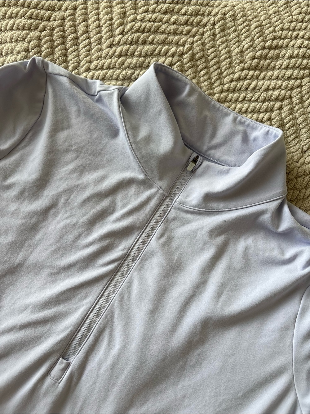Vuori Women's Pale Lavender Quarter-Zip Pullover - Picture 3 of 5
